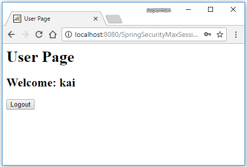 Code ví dụ Spring Security Concurrent Session Control/ Max Session (Chỉ login tại một nơi)