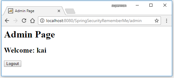 Code ví dụ Spring Security Remember Me (Tự động login)