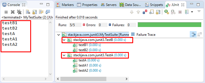 Thứ tự chạy các test case trong JUnit - ví dụ