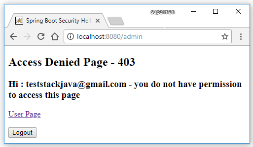 Code ví dụ Spring Boot Security login bằng Google (Gmail)