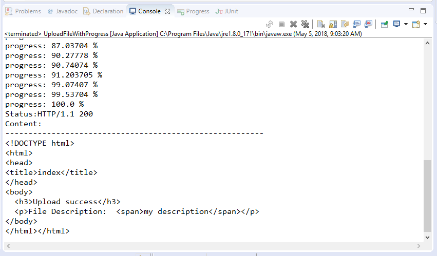 Code ví dụ upload file bằng Java với HttpClient