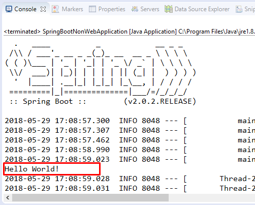Code ví dụ Spring Boot Non Web (Java Desktop Application) stackjava.com