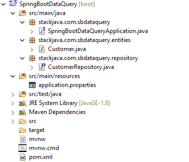Code ví dụ Spring Boot Data JPA annotation @Query