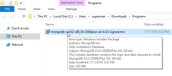 Hướng dẫn cài đặt, cấu hình MongoDB trên Windows 10