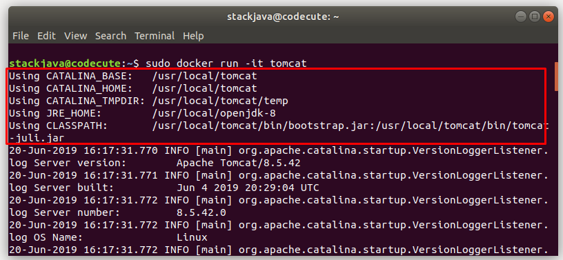 Hướng dẫn cài Apache Tomcat bằng docker, sửa port, username/password