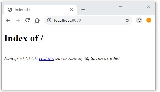 Code ví dụ Node.js - Tạo server với module http-server